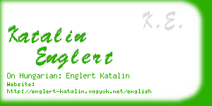 katalin englert business card